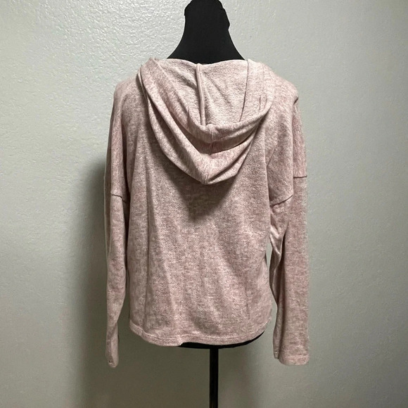 Haute Monde Lace Up Pullover Hooded Sweater MEDIUM - Picture 3 of 5